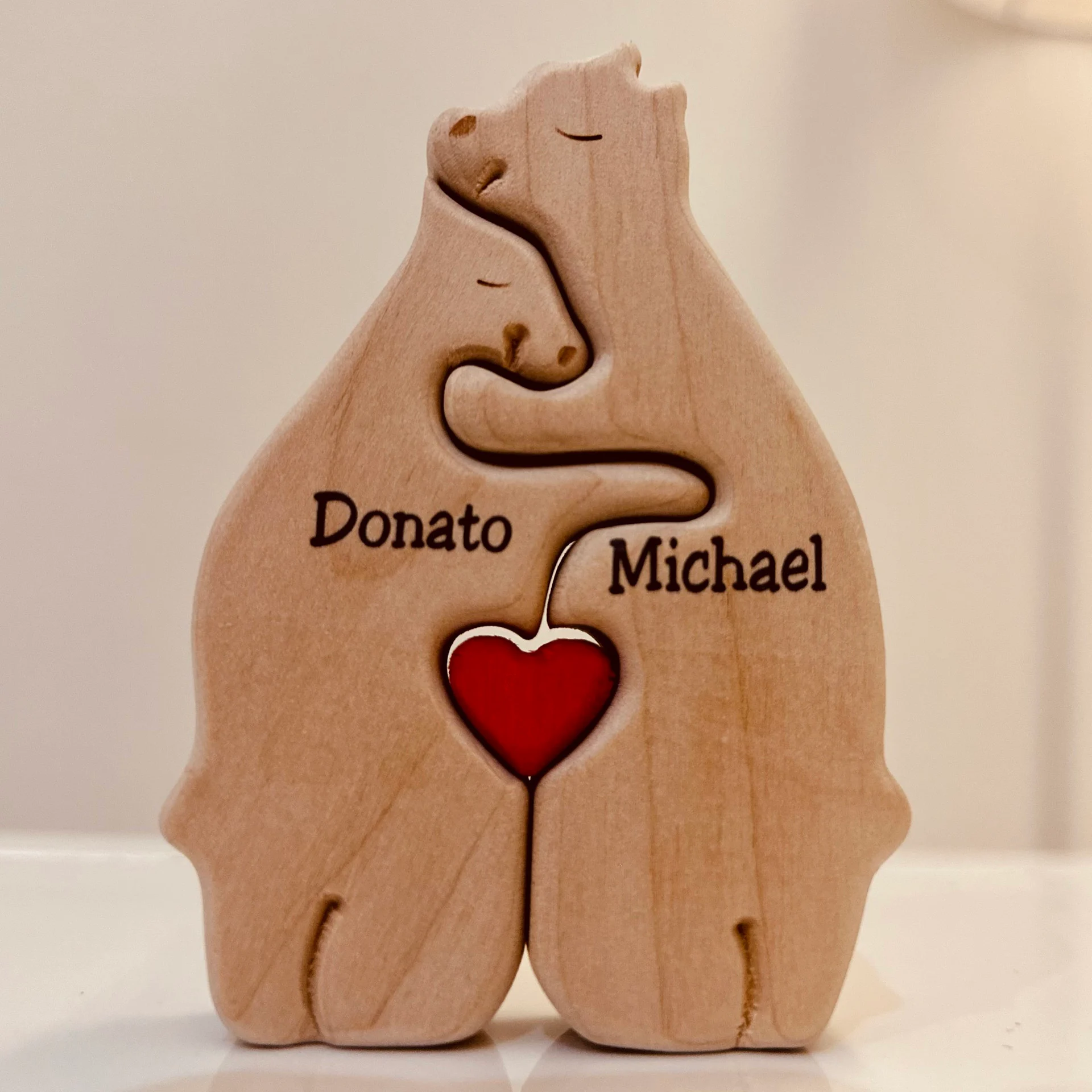 Wooden Bears Family Puzzle in Home